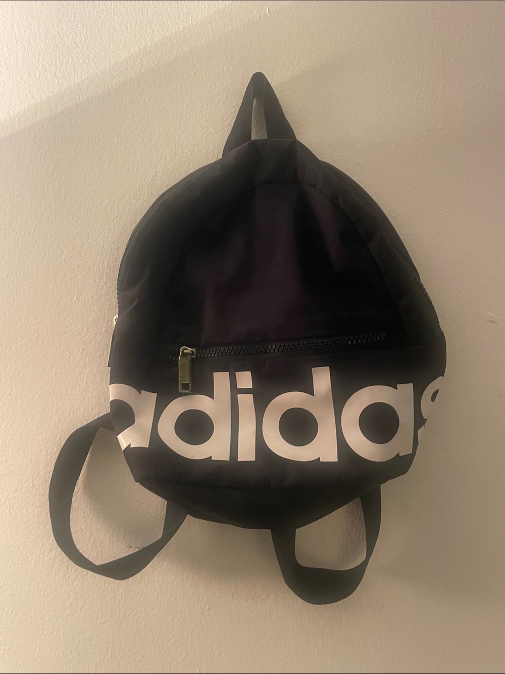 adidas Black Backpack with White Logo